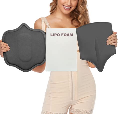 The garment should fit well, stay in place and not fold or form rolls. . How to wear foam boards after lipo